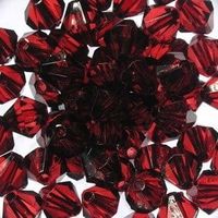 Korale Akrylowe Diamentowe 6mm (50szt) Bordo