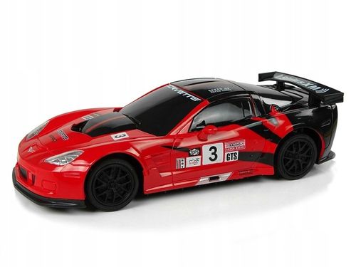 AUTO SPORTOWE R/C STEROWANE PILOTEM 2.4 GHz 1:24 CORVETTE C6.R CZERWONE na Arena.pl