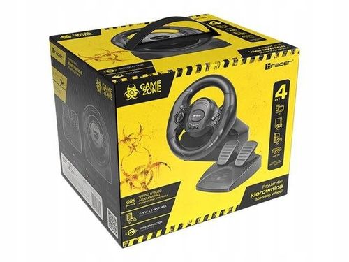 2 x KIEROWNICA Z PEDAŁAMI 4w1 PC PS3 PS4 XBOX ONE WIBRACJE Tracer GAMEZONE na Arena.pl