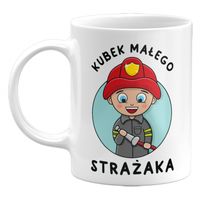 KUBEK MAŁEGO STRAŻAKA, DLA DZIECKA, 330ML