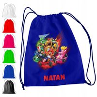 WOREK PLECAK SPORTOWY NA WF DLA DZIECI - SUPER MARIO BROS + IMIĘ! LUIGI