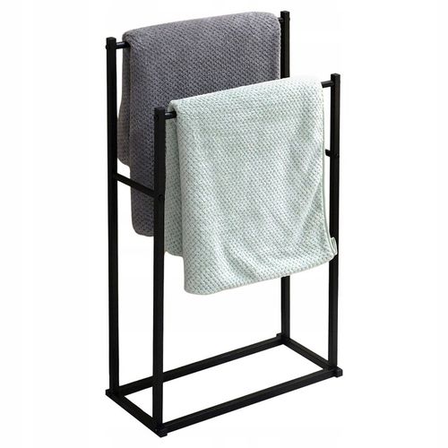 WIESZAK STOJAK NA RĘCZNIKI STOJĄCY PODŁOGOWY ŁAZIENKOWY METALOWY 2 RAMIONA na Arena.pl
