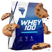 PYSZNE BIAŁKO WPC Trec Whey 100 900g PROTEINY NA MASĘ MIĘŚNIE DO TRENINGU