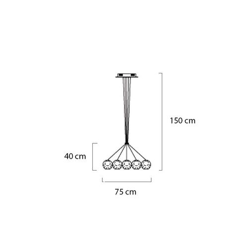 Lampa wisząca BUBBLE 19 na Arena.pl