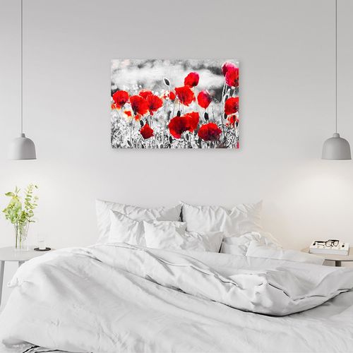 Obraz na płótnie – Canvas, Czerwone maki 90x60 na Arena.pl