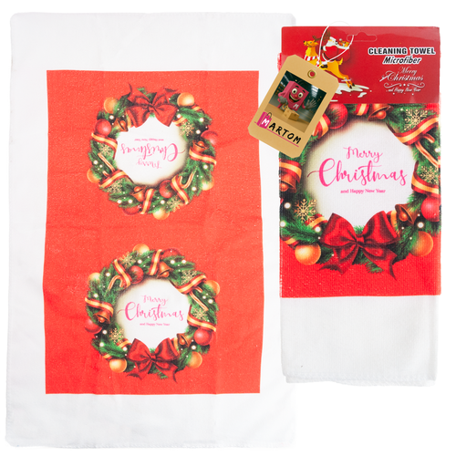 Ręcznik Kuchenny Ścierka Świąteczna Mikrofibra Chłonna na Arena.pl