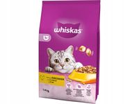 Whiskas 1+ Sucha karma z kurczakiem 1,4 kg