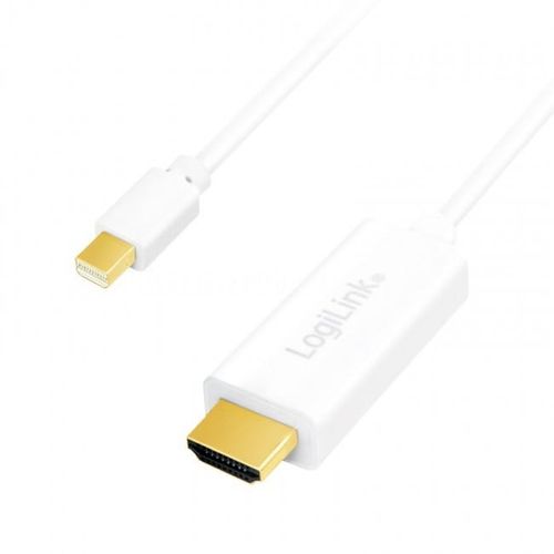 LogiLink Kabel mini DisplayPort do HDMI, 3m, Biały na Arena.pl