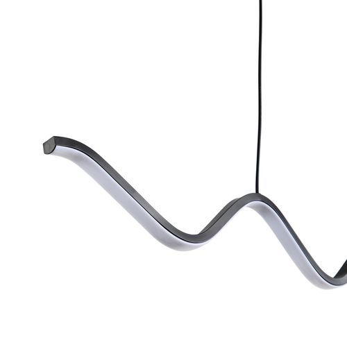 Lampa wisząca ZIGZAG LED czarna 90 cm na Arena.pl