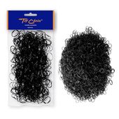 TOP CHOICE Gumki do włosów, warkoczyków elastyczne czarne 500 sztuk