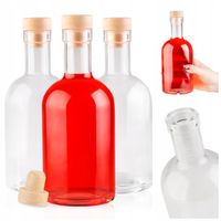 5x Butelka szklana TADEK 500 ml na NALEWKI WINO LIKIER BIMBER 0,5 L + korek