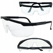 OKULARY OCHRONNE GOGLE ROBOCZE BEZBARWNE BHP REGULOWANE ANTYODPRYSKOWE