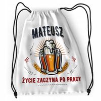 Plecak Dla Mateusza Sportowy Szkolny Worek Torba Z Nadrukiem Ze Zdjęciem