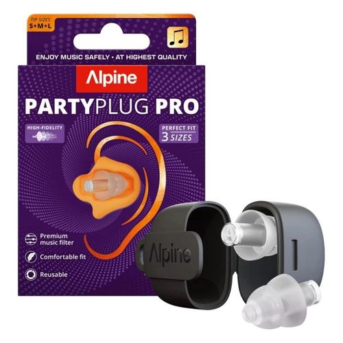 Zatyczki do uszu Alpine PartyPlug Pro Clear na koncert 3 rozmiary S/M/L na Arena.pl