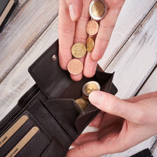 portfel męski skórzany elegancki mały klasyczny brązowy brodrene g-95mn/br na Arena.pl