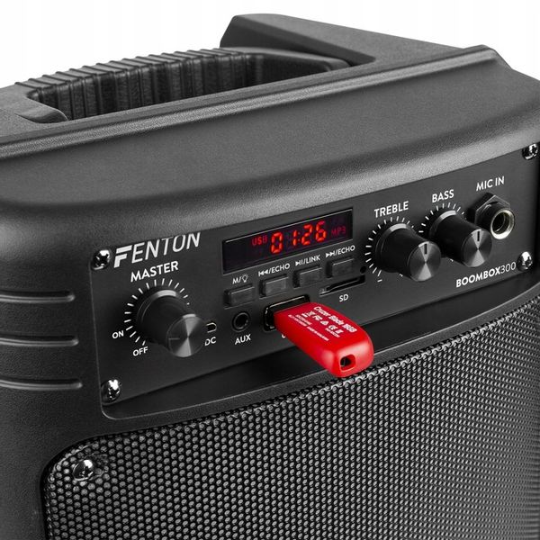 Boombox głośnik mobilny BT LED mikrofon Fenton zdjęcie 13