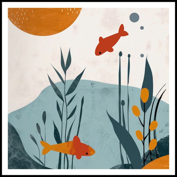 Plakat 80x80cm Podwodny Świat zdjęcie 3