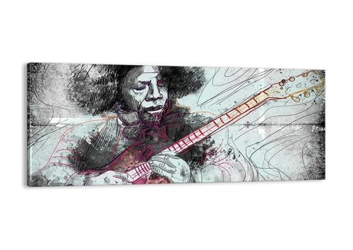 Obraz Na Płótnie - Gitara Muzyka  - 120X50 Cm - Ab120X50-2559 na Arena.pl