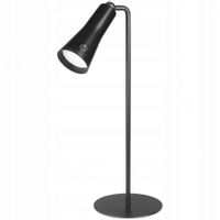 LAMPKA BIURKOWA SZKOLNA Z AKUMULATOREM USB CZARNA LED 5W