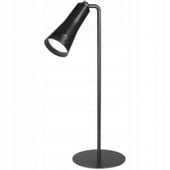 LAMPKA BIURKOWA SZKOLNA Z AKUMULATOREM USB CZARNA LED 5W