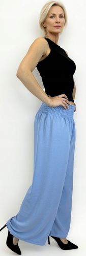 SZEROKIE luźne SPODNIE damskie KULOTY proste KOLORY na Arena.pl