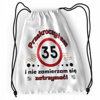 Plecak Urodziny 35 35Te Sportowy Szkolny Worek Z Nadrukiem Ze Zdjęciem