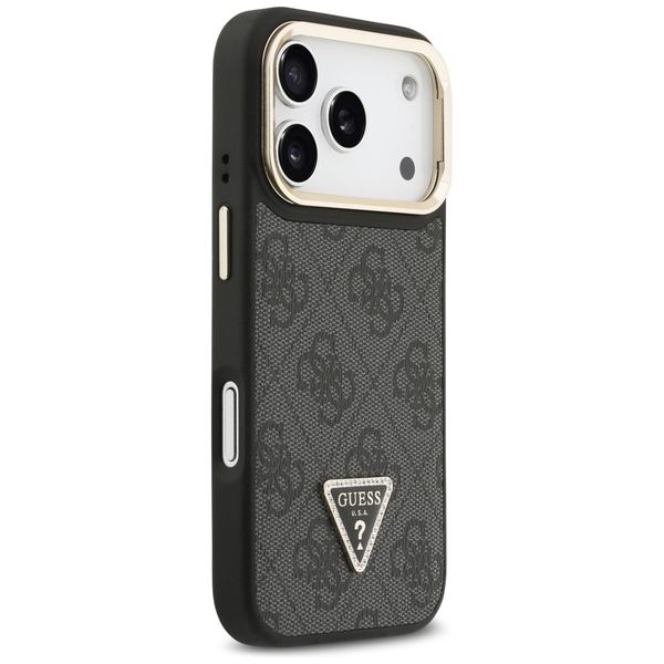 etui guess 4g pu triangle logo & stand   camera magsafe do iphone 17 zdjęcie 4