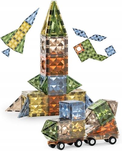 KLOCKI MAGNETYCZNE KLOCKI KONSTRUKCYJNE PANELE 100 EL na Arena.pl