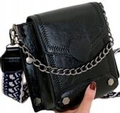 Damska Torebka Listonoszka Skórzana Mała Retro