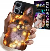 ETUI DO OPPO RENO7 4G - SŁODKI LISEK ZWIERZĘTA LEŚNE CASE +SZKŁO