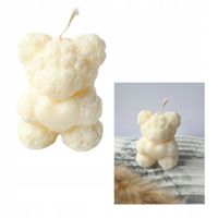 Świeca sojowa wolnostojąca dekoracyjna miś prezent podziękowanie dla gości