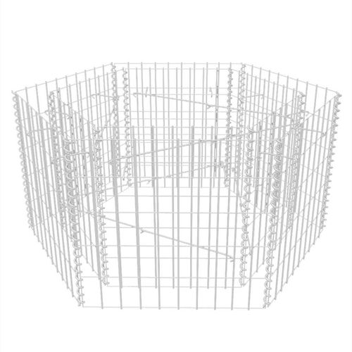 Podwyższona donica gabionowa, sześciokąta, 100 x 90 x 50 cm na Arena.pl