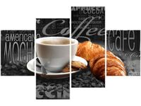 140CM 70 OBRAZ CZARNA KAWA ŚCIENNY