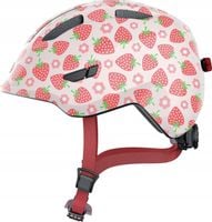 Kask rowerowy dziecięcy ABUS SMILEY 3.0 S 50-55 cm. LED Rose Strawberry