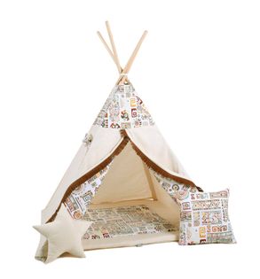 Namiot tipi dla dzieci, bawełna, poduszka, egipska zagadka