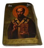 Ikona Święty Jan patron introligatorów, kreślarzy, papierników, pisarzy
