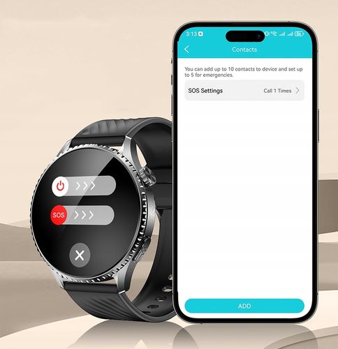 ZEGAREK MĘSKI SMARTWATCH AMOLED EKG DO ROZMÓW GLUKOZA CIŚNIENIE 440 MENU PL na Arena.pl