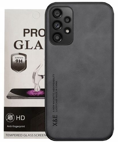 Etui Skórzane DO SAMSUNG GALAXY A52s A52 5G A52s 5G Case + Szkło Czarne na Arena.pl