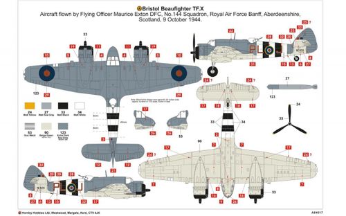 Airfix Bristol Beaufighter Mk.X 1'72 na Arena.pl