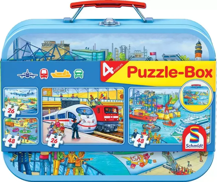 Puzzle 2x26 + 2x48 w walizce Transport G3 zdjęcie 1
