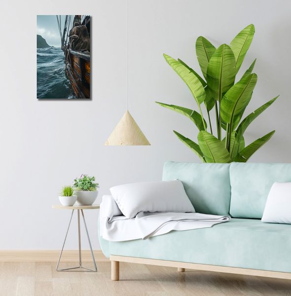 Obraz 30x50cm Statek na Falach zdjęcie 2