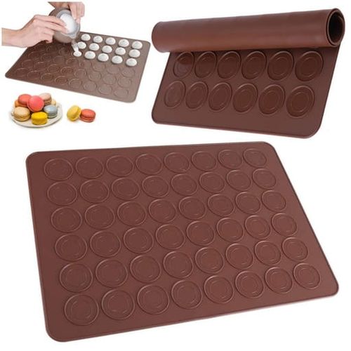 Mata silikonowa do makaroników duża foremka forma do pieczenia ciastek bez na Arena.pl