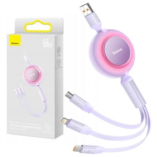 Kabel USB 3w1 Baseus Bright Mirror 3 USB-C 66W na Arena.pl