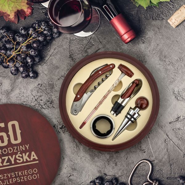 ZESTAW do WINA + GRAWER PREZENT na URODZINY 18-99 zdjęcie 3
