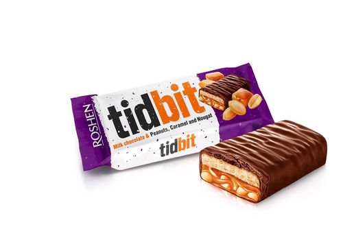 Roshen Tidbid Baton z nadzieniem nugatowym i karmelem 50 g na Arena.pl