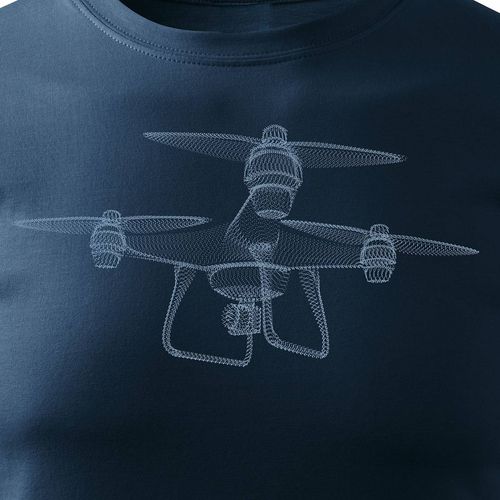 Koszulka z dronem DJI dron drone quadrocopter męska granatowa REGULAR XL na Arena.pl