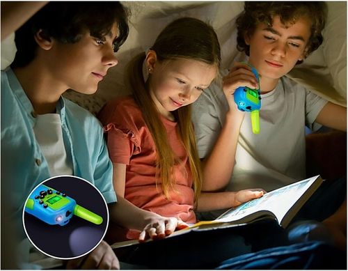 WALKIE TALKIE DLA DZIECI KRÓTKOFALÓWKA 2 SZTUKI ZASIĘG 3KM LATARKA ŻÓŁTE na Arena.pl