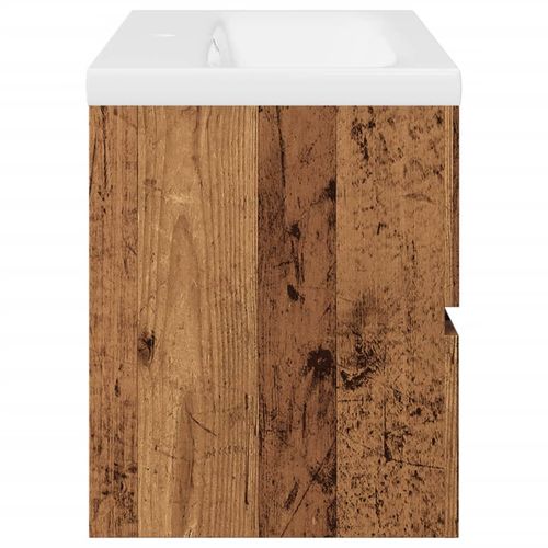 Szafka z wbudowaną umywalką, stare drewno na Arena.pl