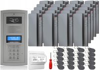 Domofon w zestawie Elfon OP-255R-P Natynkowy Furtka 20x Unifon Szary Brelok