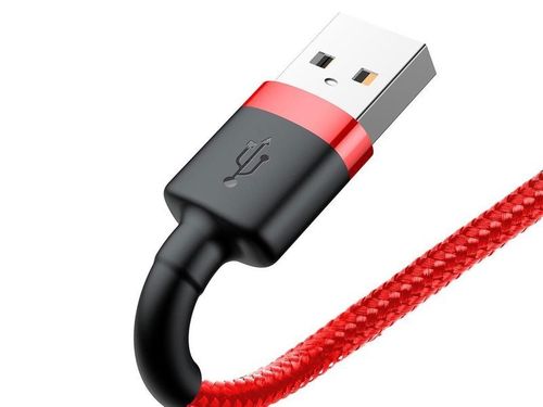 Kabel Baseus Cafule USB Lightning do iPhone iPad iPod 2A 3m Czerwony na Arena.pl